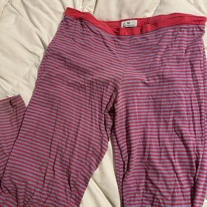 striped pajama pants